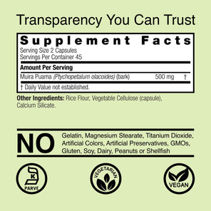 Muira Puama - Veggie Capsules