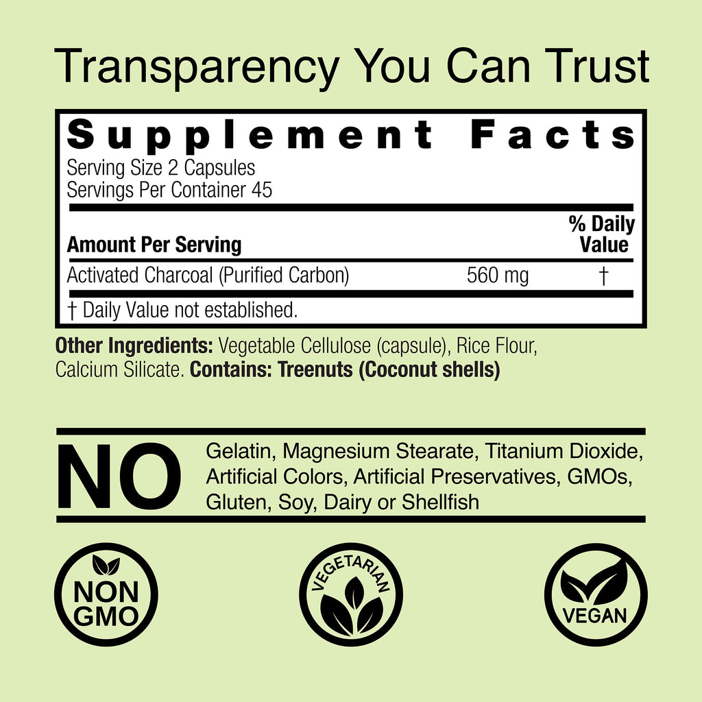 Charcoal - Veggie Capsules