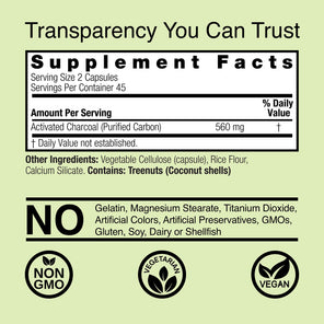 Charcoal - Veggie Capsules