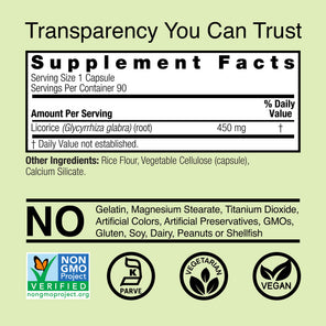 Licorice Root - Veggie Capsules