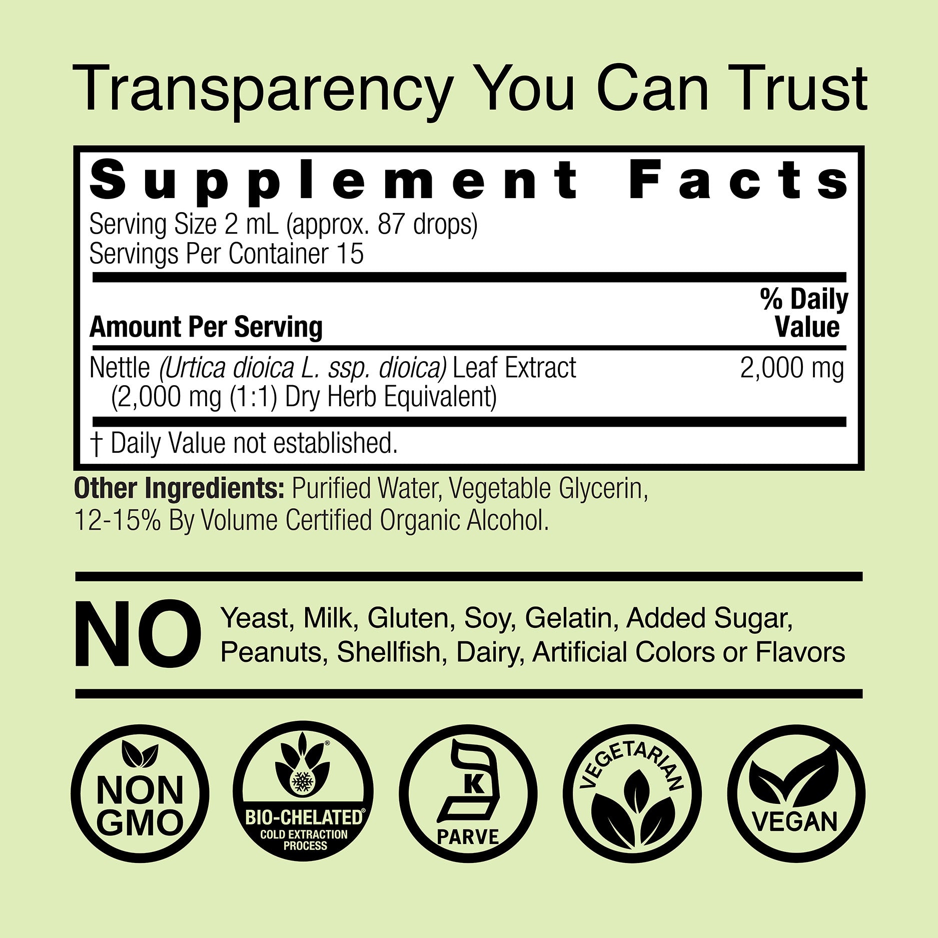 Nettle Extract - Low Alcohol Liquid