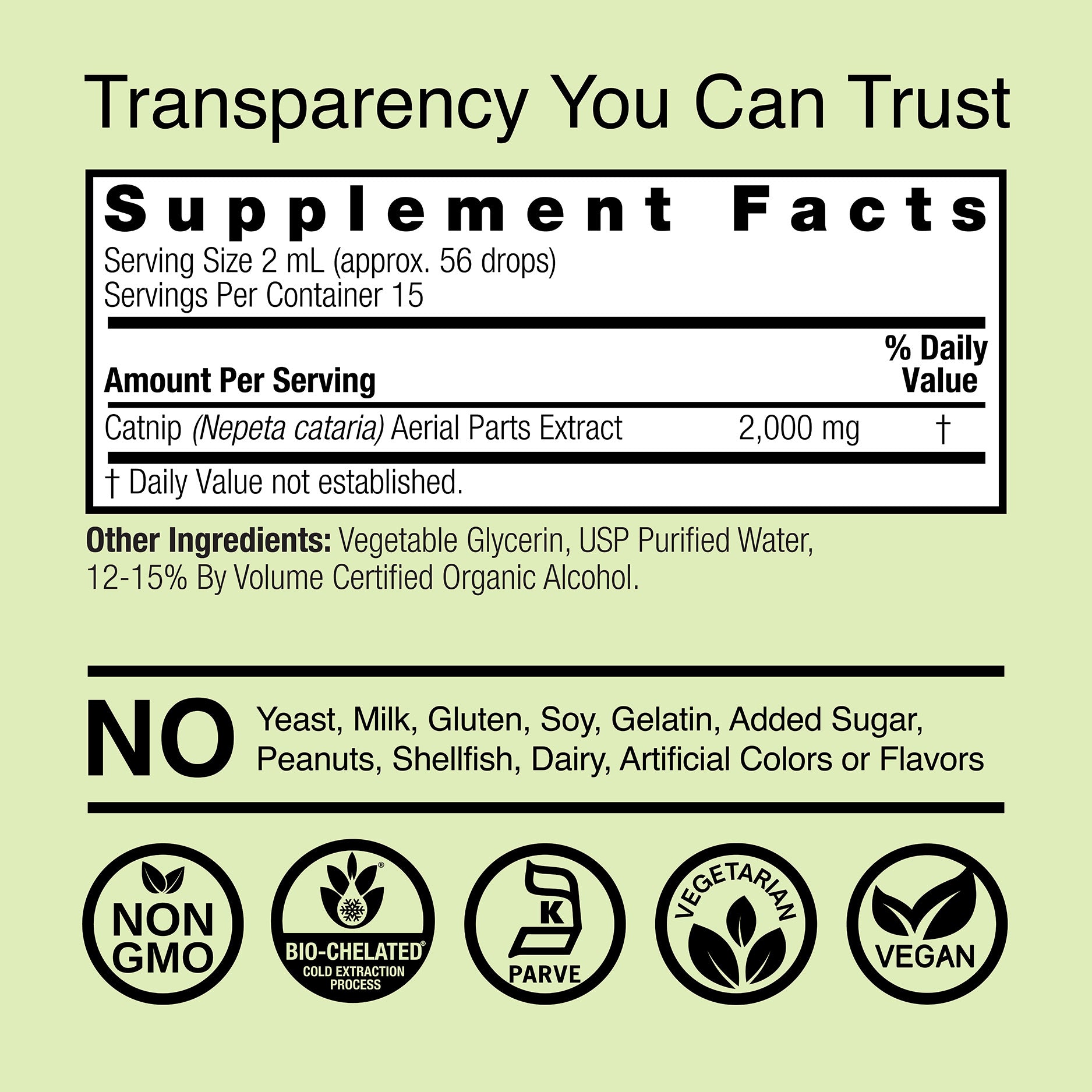 Catnip Extract - Low Alcohol Liquid