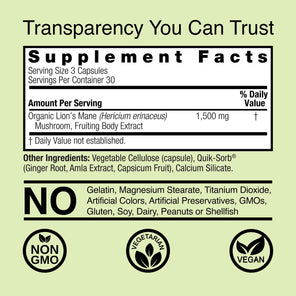 Lion's Mane - Veggie Capsules