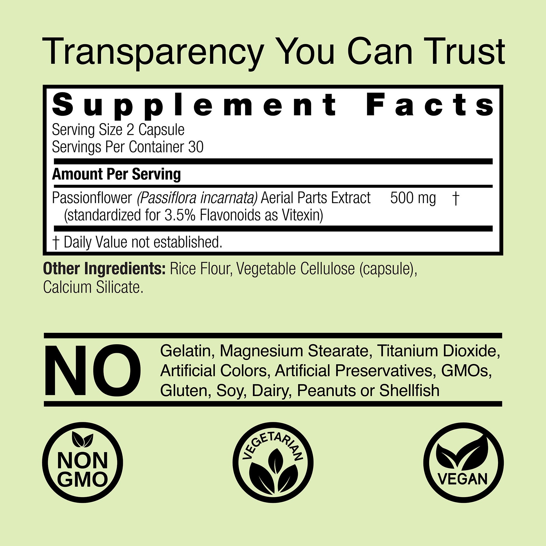 Passionflower - Veggie Capsules