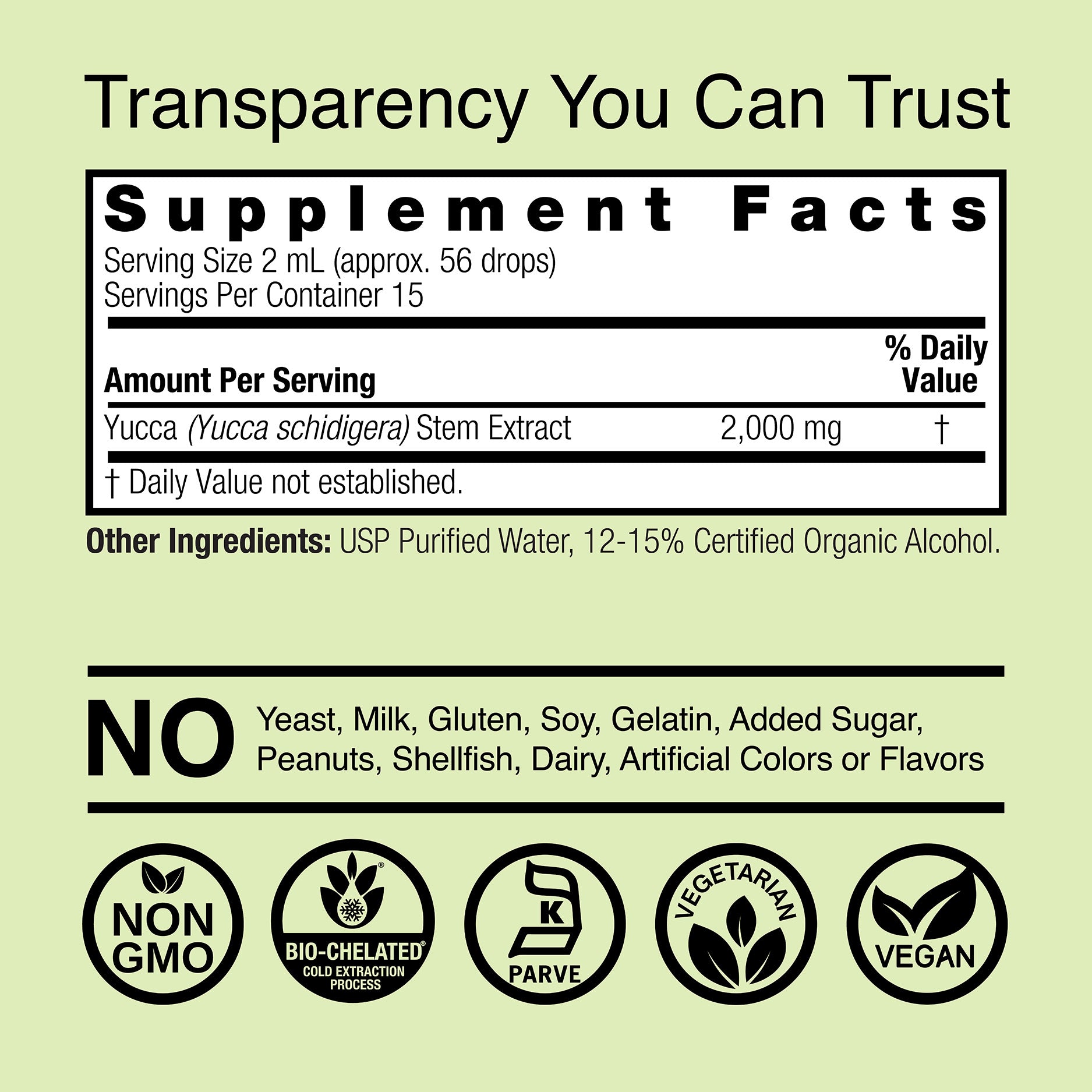 Yucca Extract - Low Alcohol Liquid