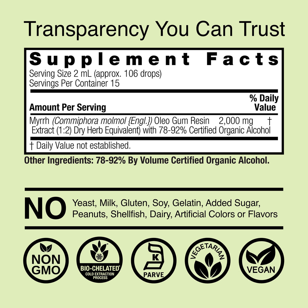 Myrrh Gum Extract - Low Alcohol Liquid