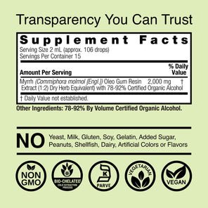 Myrrh Gum Extract - Low Alcohol Liquid