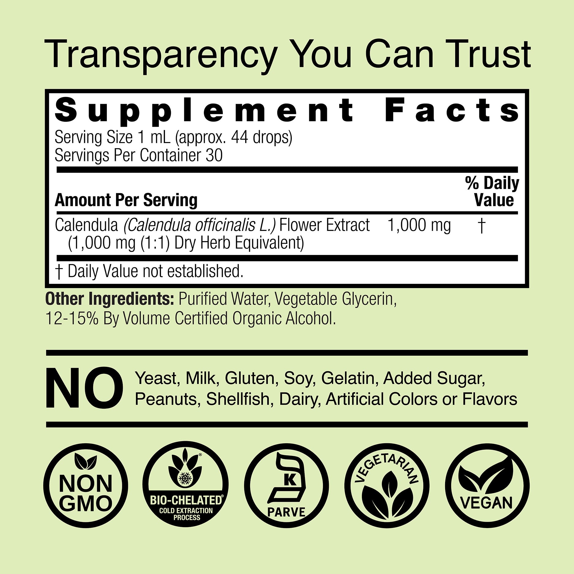 Calendula Extract - Low Alcohol Liquid