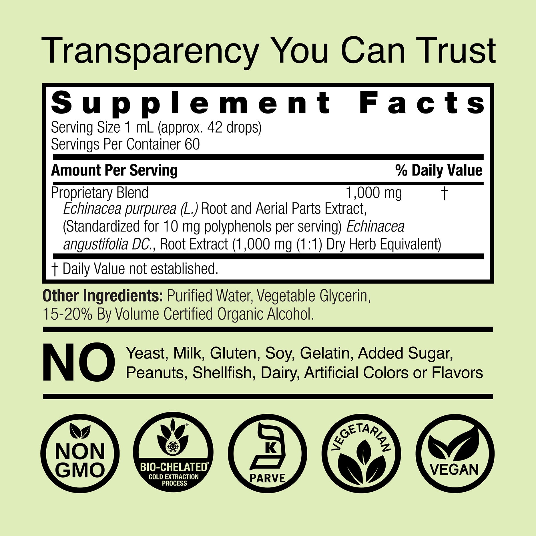 Echinacea Aerial Parts - Low Alcohol Liquid