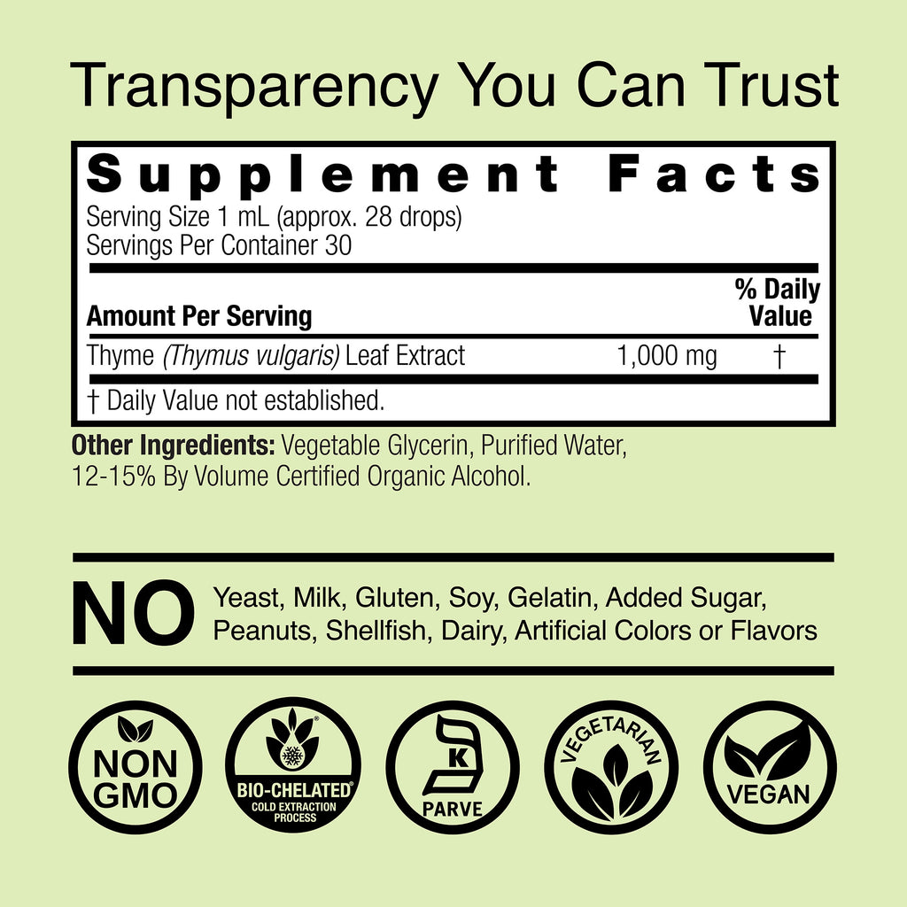 Thyme Extract - Low Alcohol Liquid