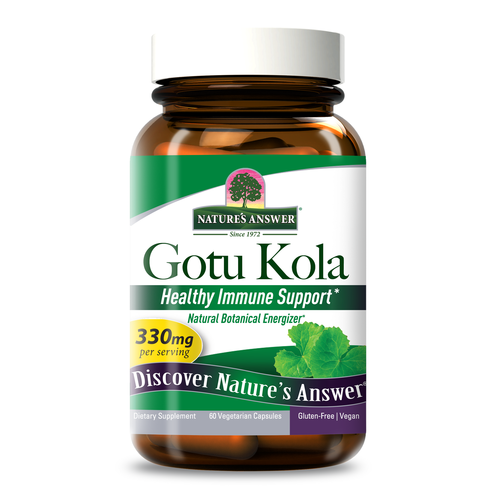 Gotu Kola Herb - 330 mg Veggie Capsules