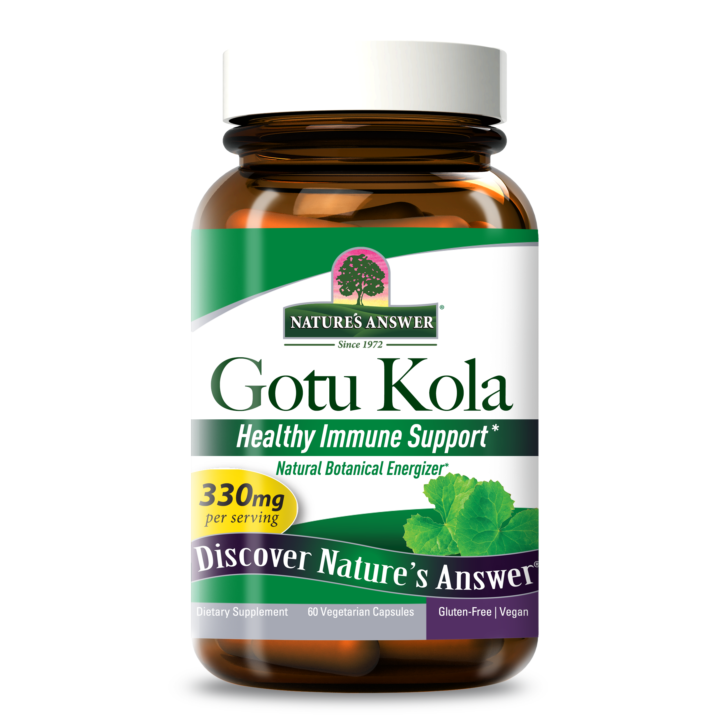 Gotu Kola Herb - 330 mg Veggie Capsules