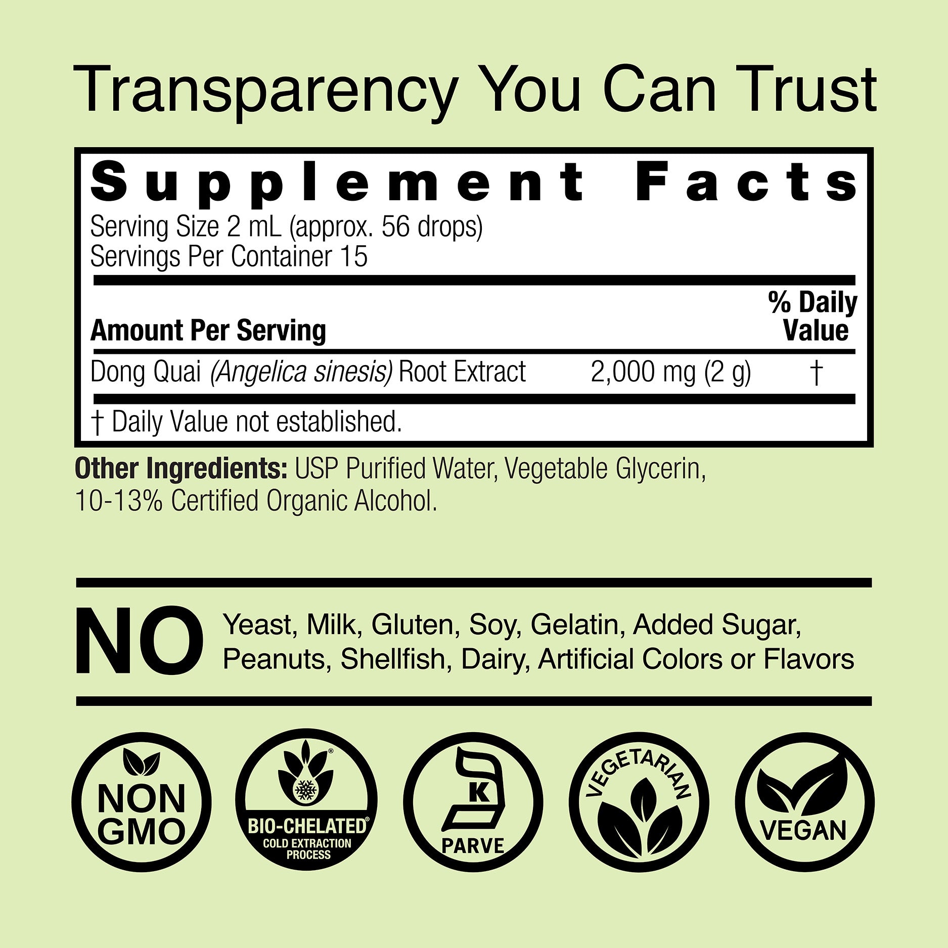 Dong Quai Extract - Low Alcohol Liquid