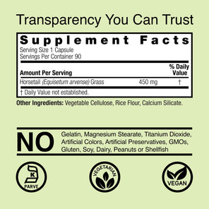 Horsetail Grass - Veggie Capsules