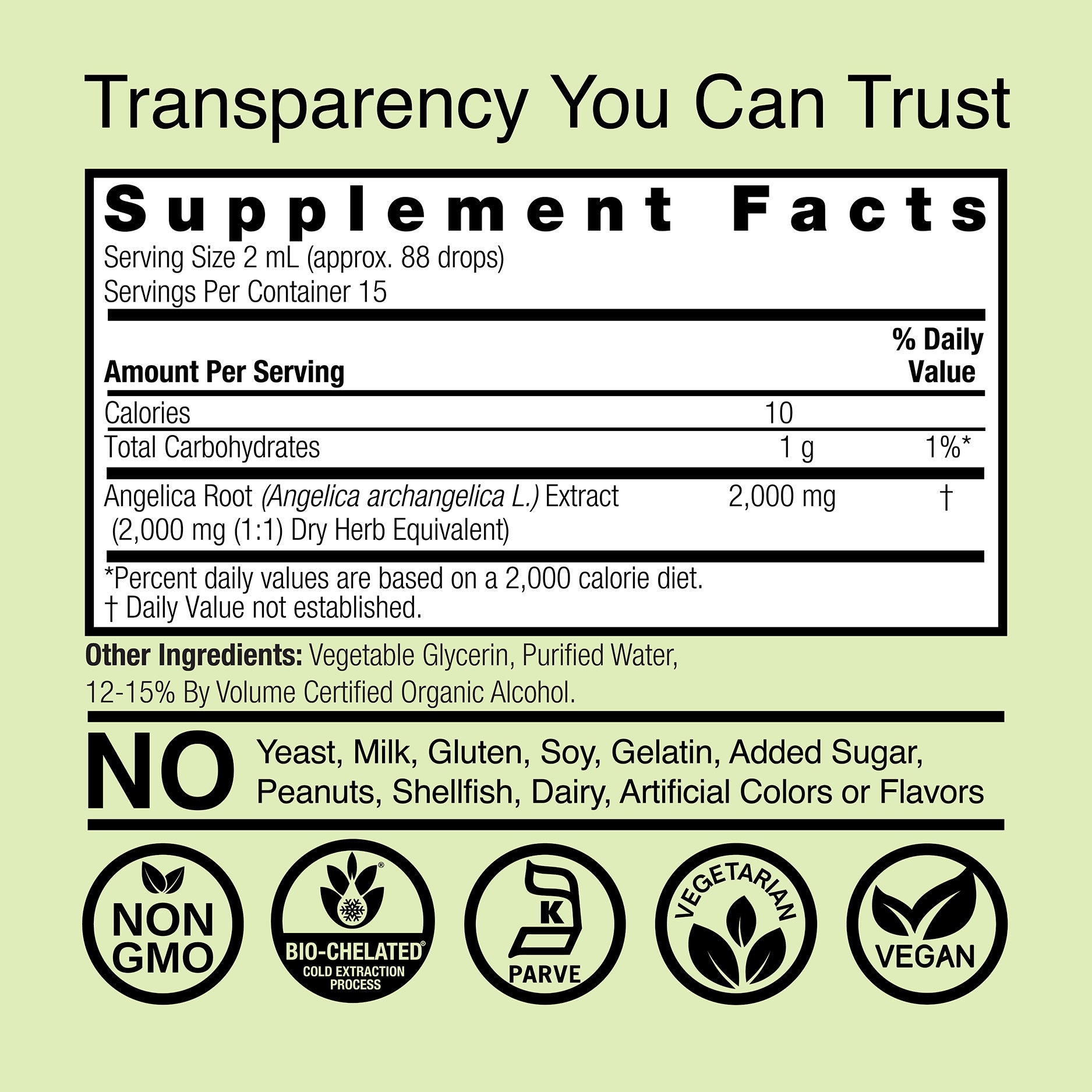 Angelica Extract - Low Alcohol Liquid