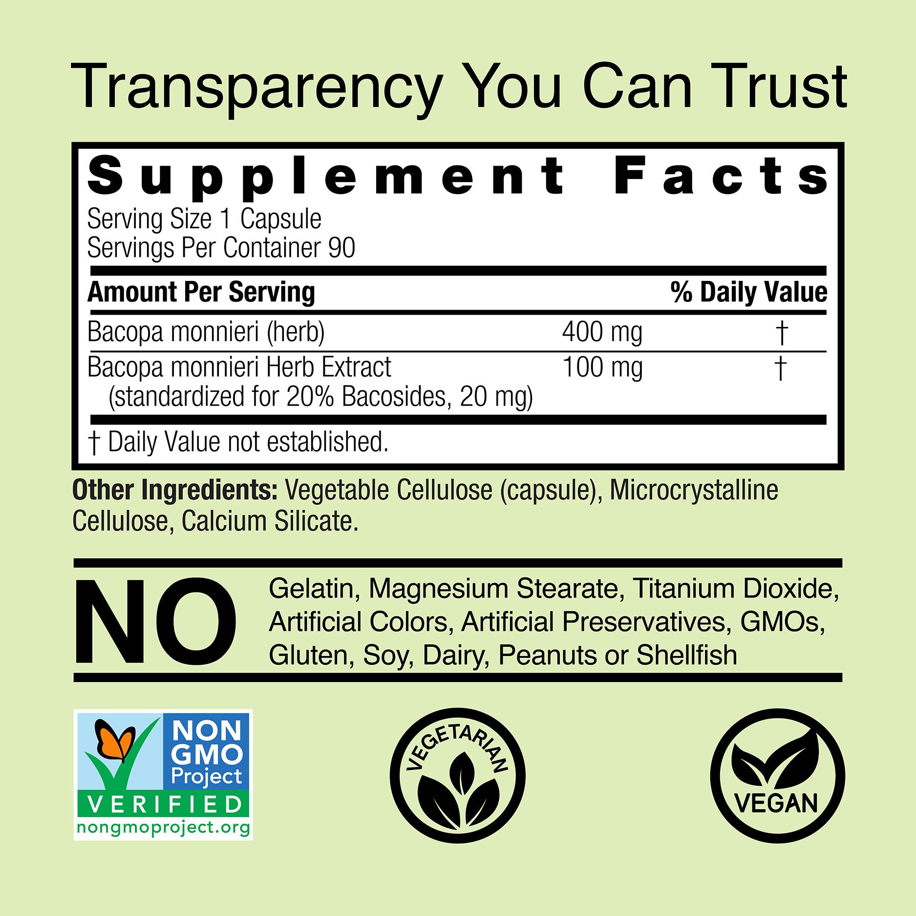 Bacopa - Veggie Capsules