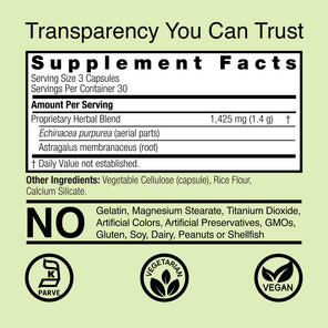 Echinacea & Astragalus - Veggie Capsules