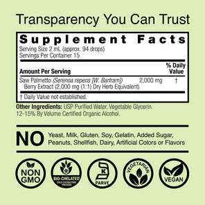 Saw Palmetto Extract - Low Alcohol Liquid