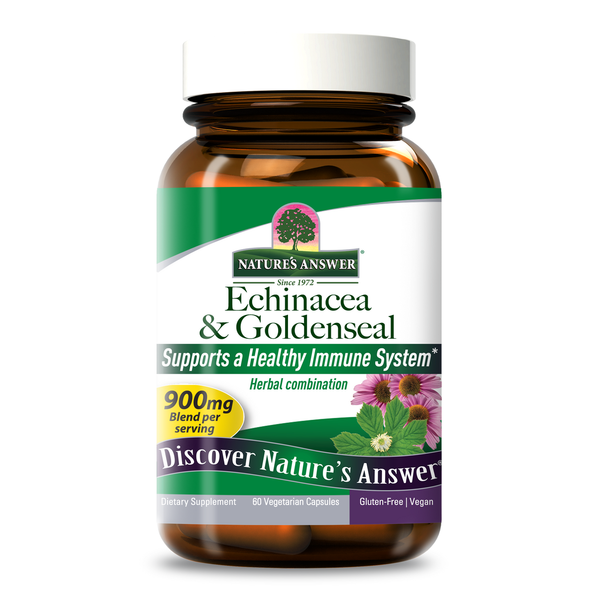 Echinacea and Goldenseal Capsules | Nature's Answer