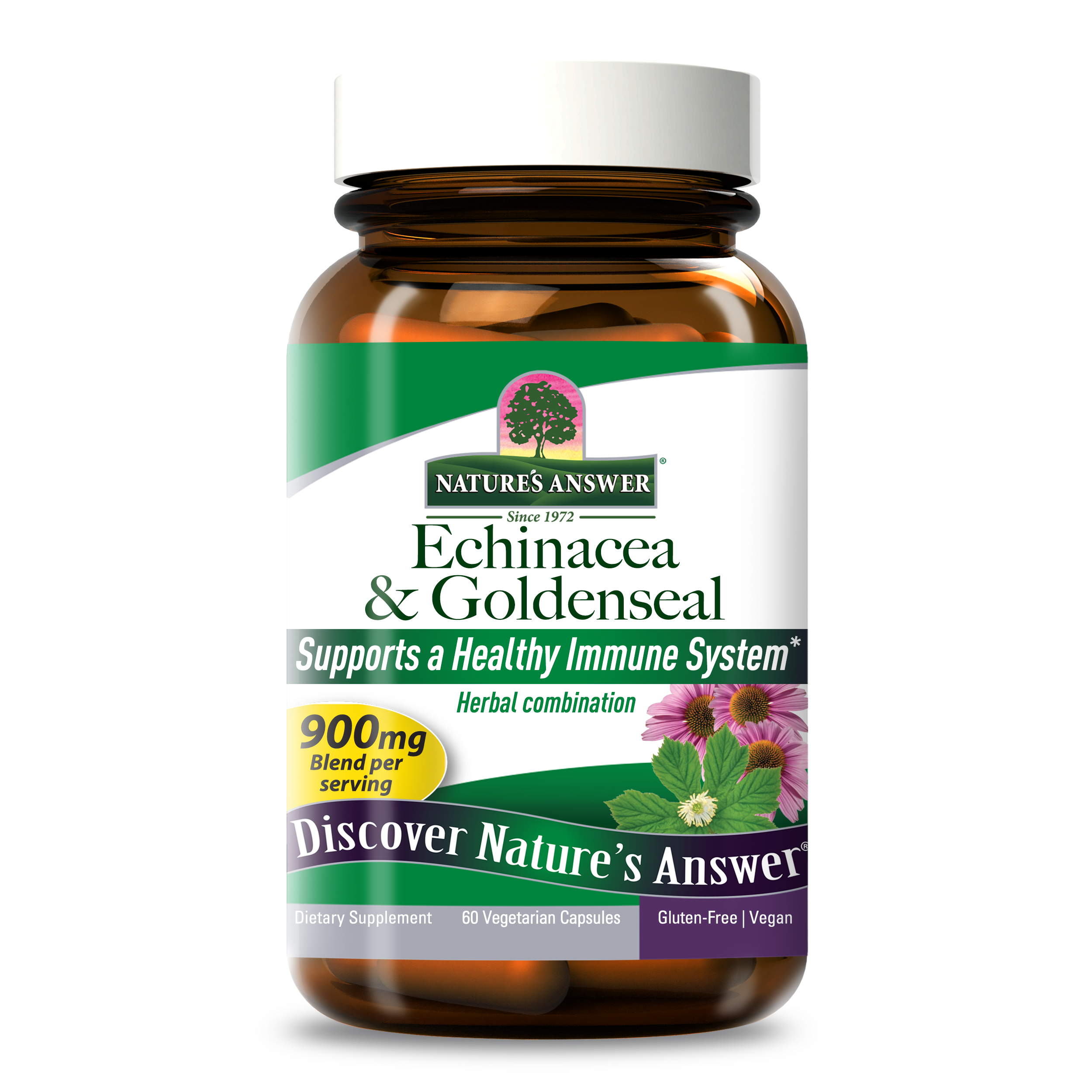 Echinacea and Goldenseal - Veggie Capsules
