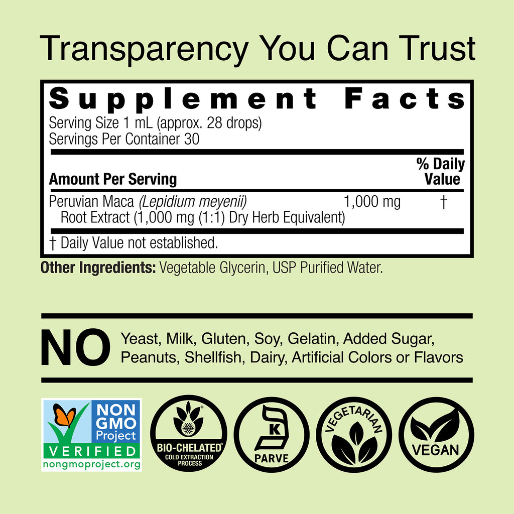 Maca Extract - Alcohol Free Liquid