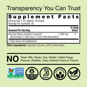 Maca Extract - Alcohol Free Liquid