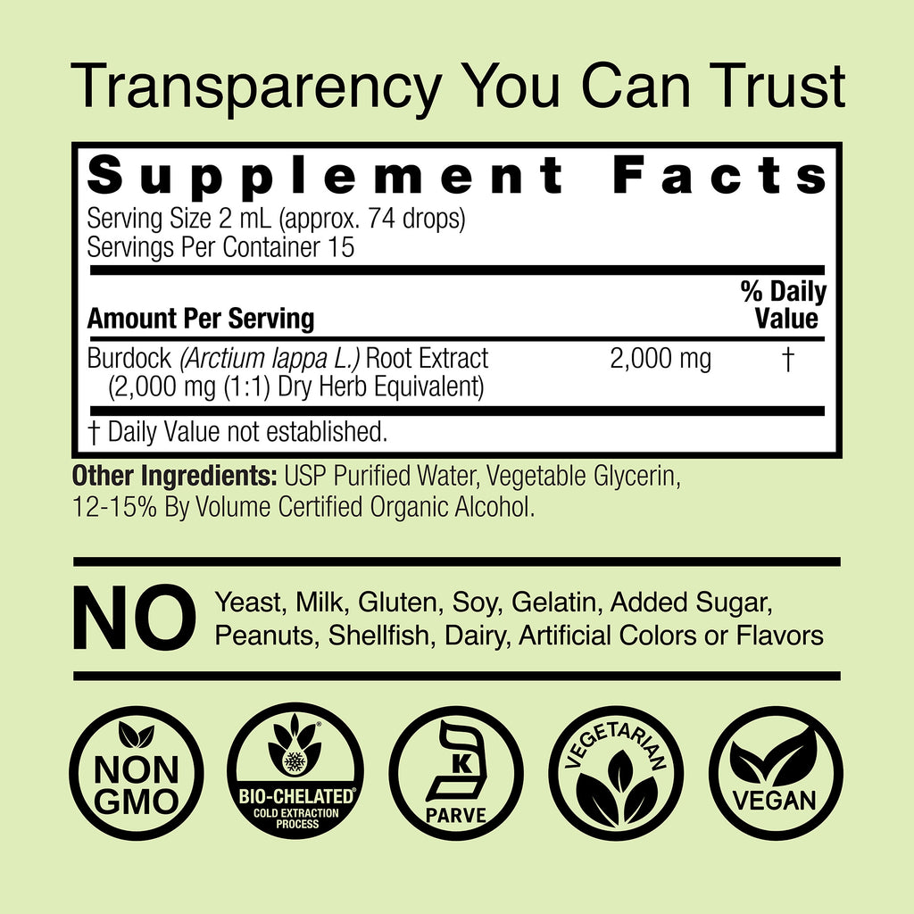 Burdock Extract - Low Alcohol Liquid