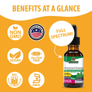 American Ginseng Extract - Low Alcohol Liquid