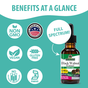 Black Walnut Extract - Low Alcohol Liquid