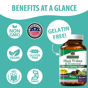 Black Walnut & Wormwood - Veggie Capsules