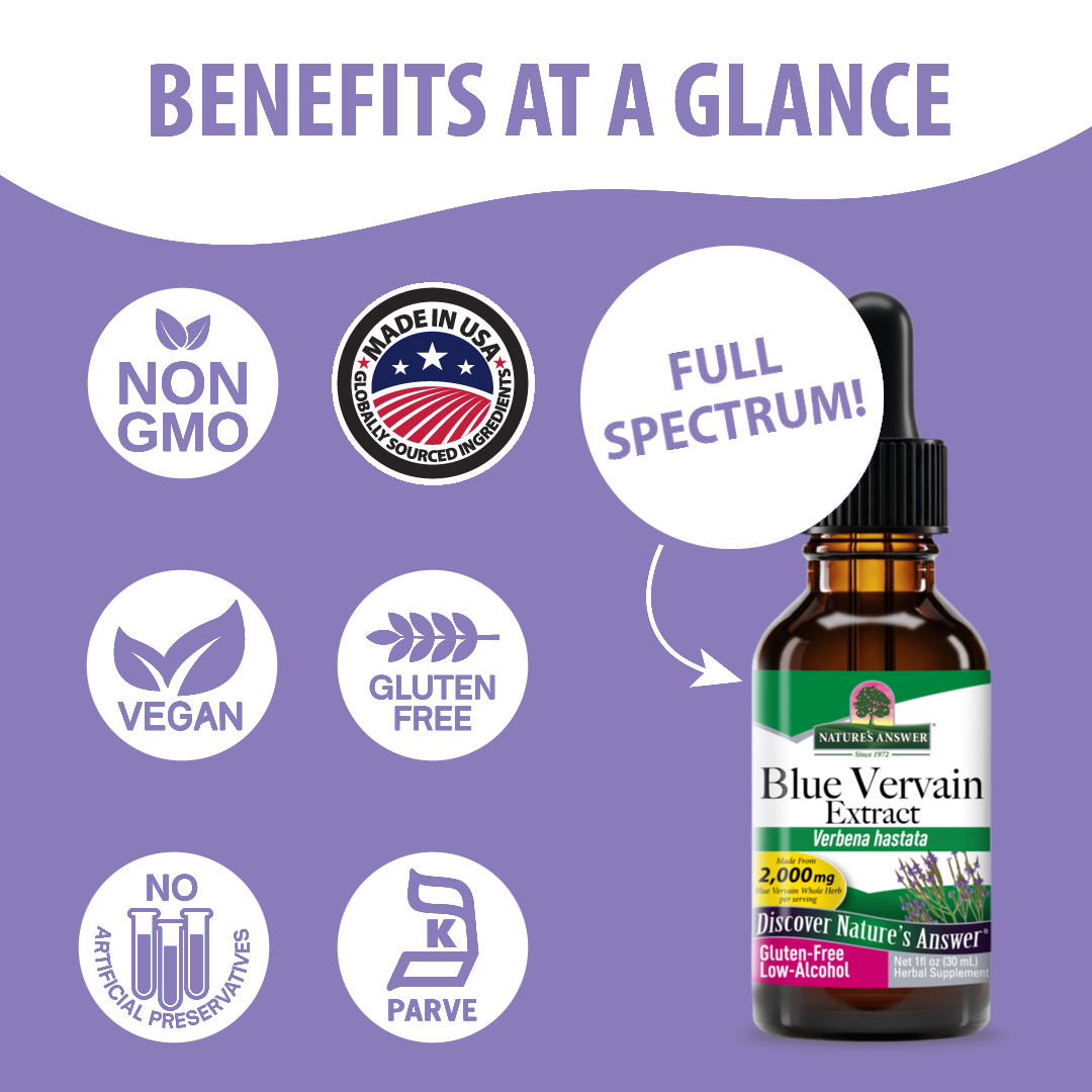 Blue Vervain Extract - Low Alcohol Liquid