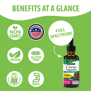 Cascara Sagrada Extract - Low Alcohol Liquid