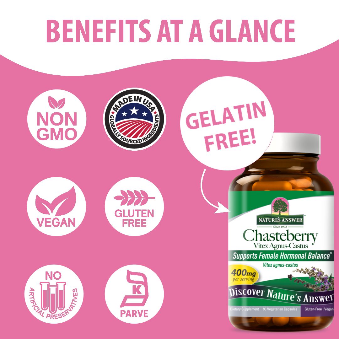 Chasteberry Vitex Agnus-Castus - Veggie Capsules