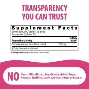 Damiana Extract - Alcohol Free Liquid
