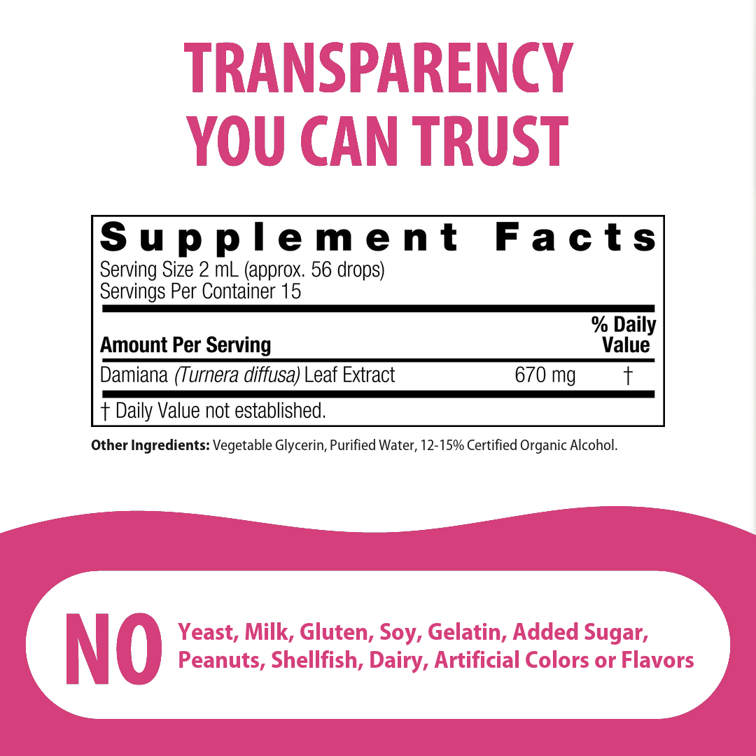 Damiana Extract - Low Alcohol Liquid