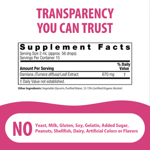 Damiana Extract - Low Alcohol Liquid