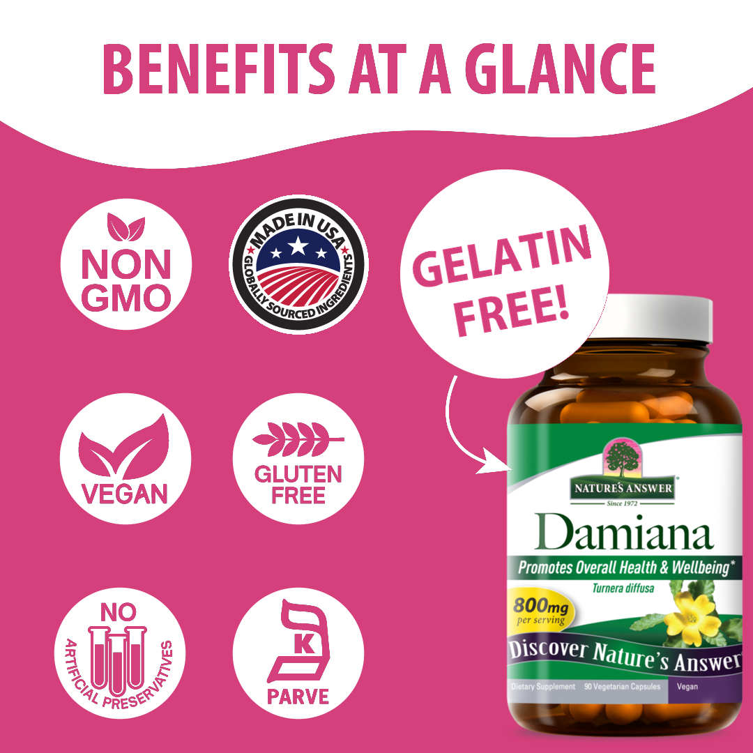 Damiana Leaves - Veggie Capsules