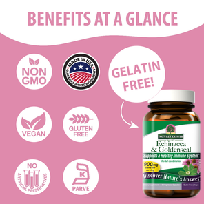 Echinacea and Goldenseal - Veggie Capsules