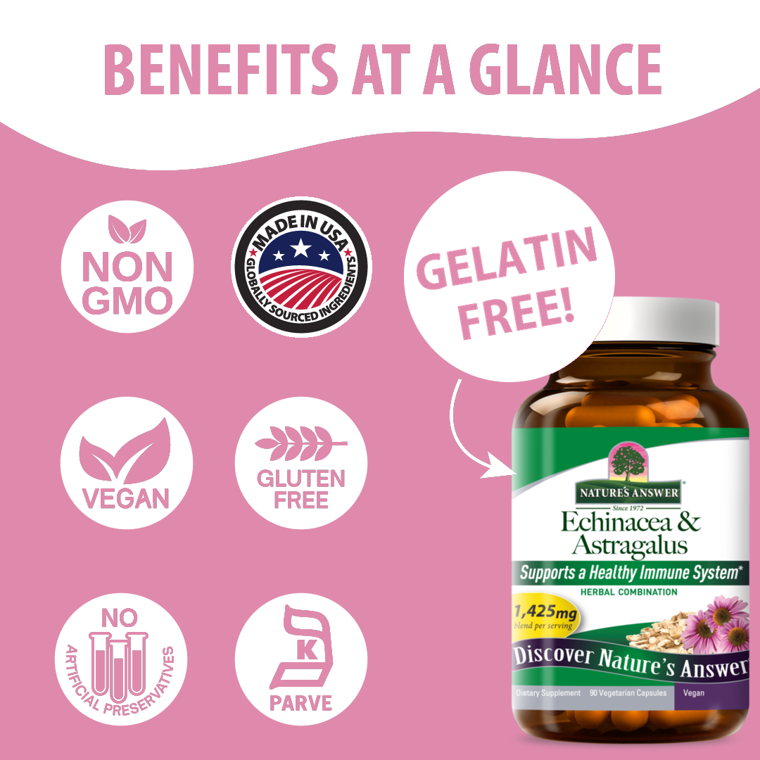 Echinacea & Astragalus - Veggie Capsules