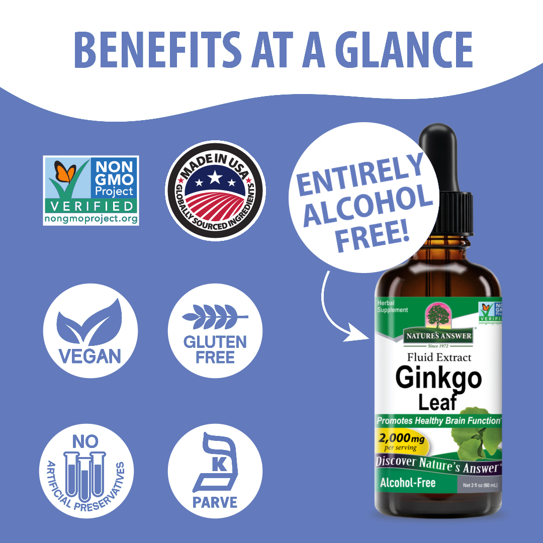 Ginkgo Leaf Extract - Alcohol Free Liquid
