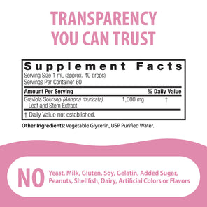 Graviola Soursop Extract - Alcohol Free Liquid