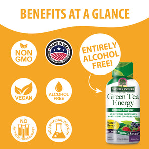 Green Tea Energy 12-Pack - Alcohol Free Liquid