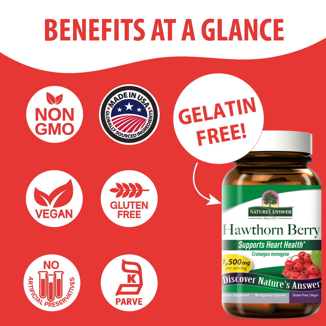 Hawthorn Berry - Veggie Capsules