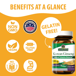 Korean Ginseng Root - Veggie Capsules