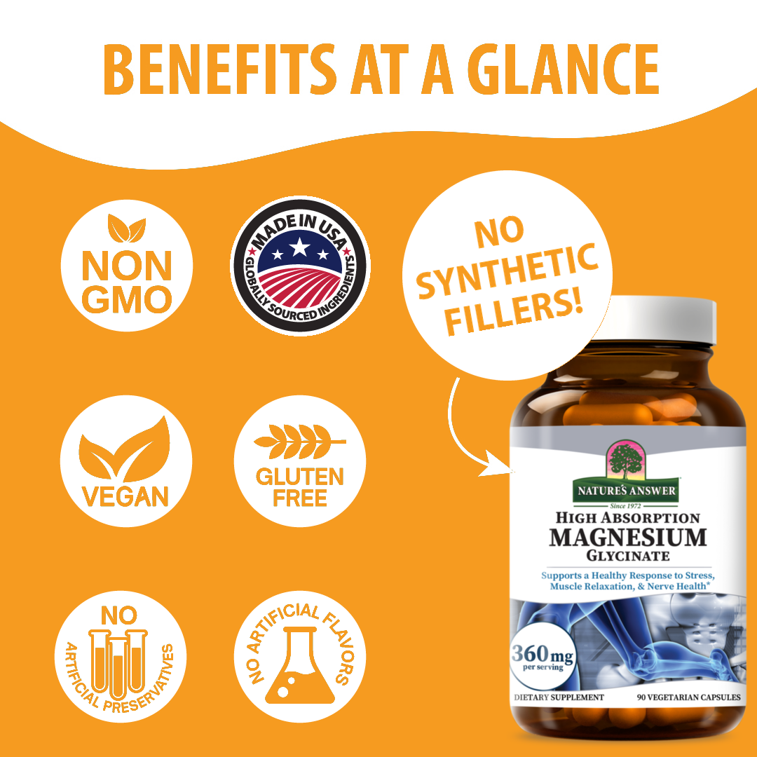 Magnesium Glycinate - Veggie Capsules