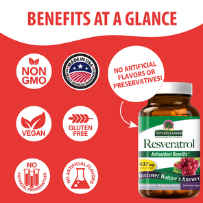 Resveratrol 250mg - Veggie Capsules