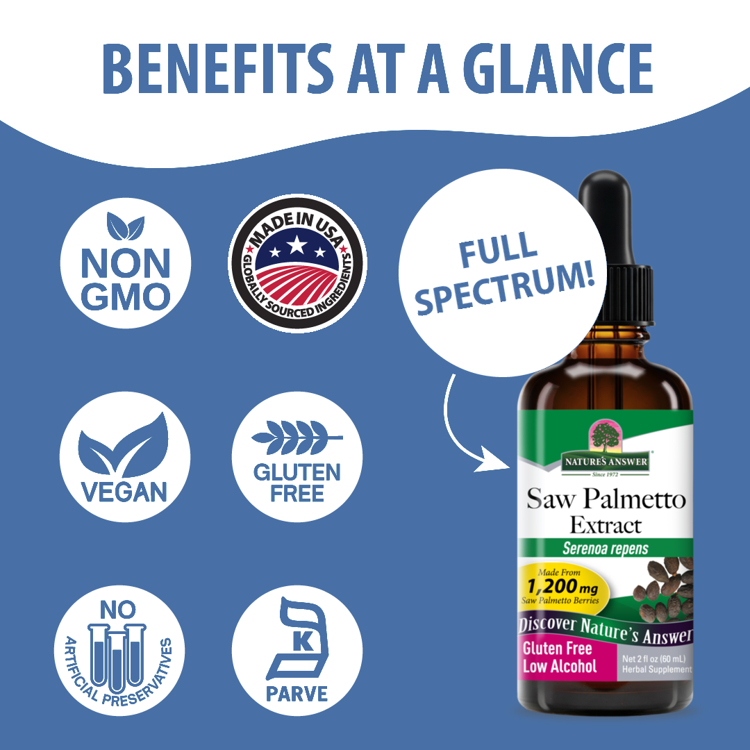 Saw Palmetto Extract - Low Alcohol Liquid