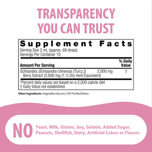 Schisandra Extract - Alcohol Free Liquid