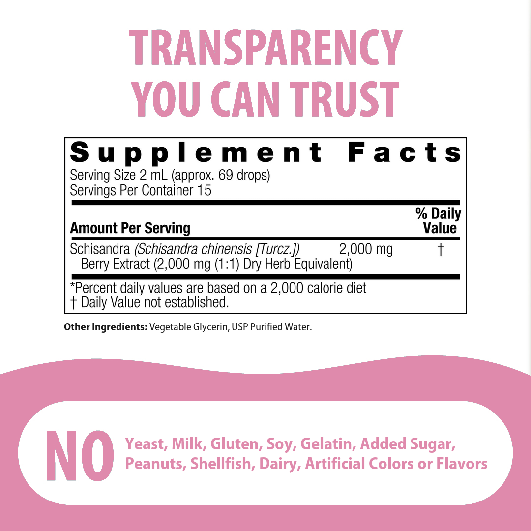 Schisandra Extract - Alcohol Free Liquid