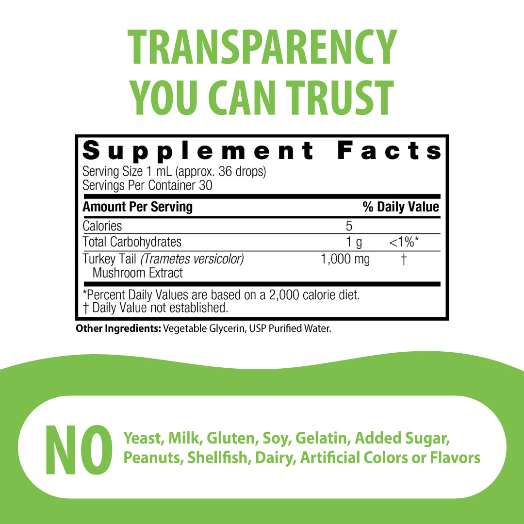 Turkey Tail Extract - Alcohol Free Liquid